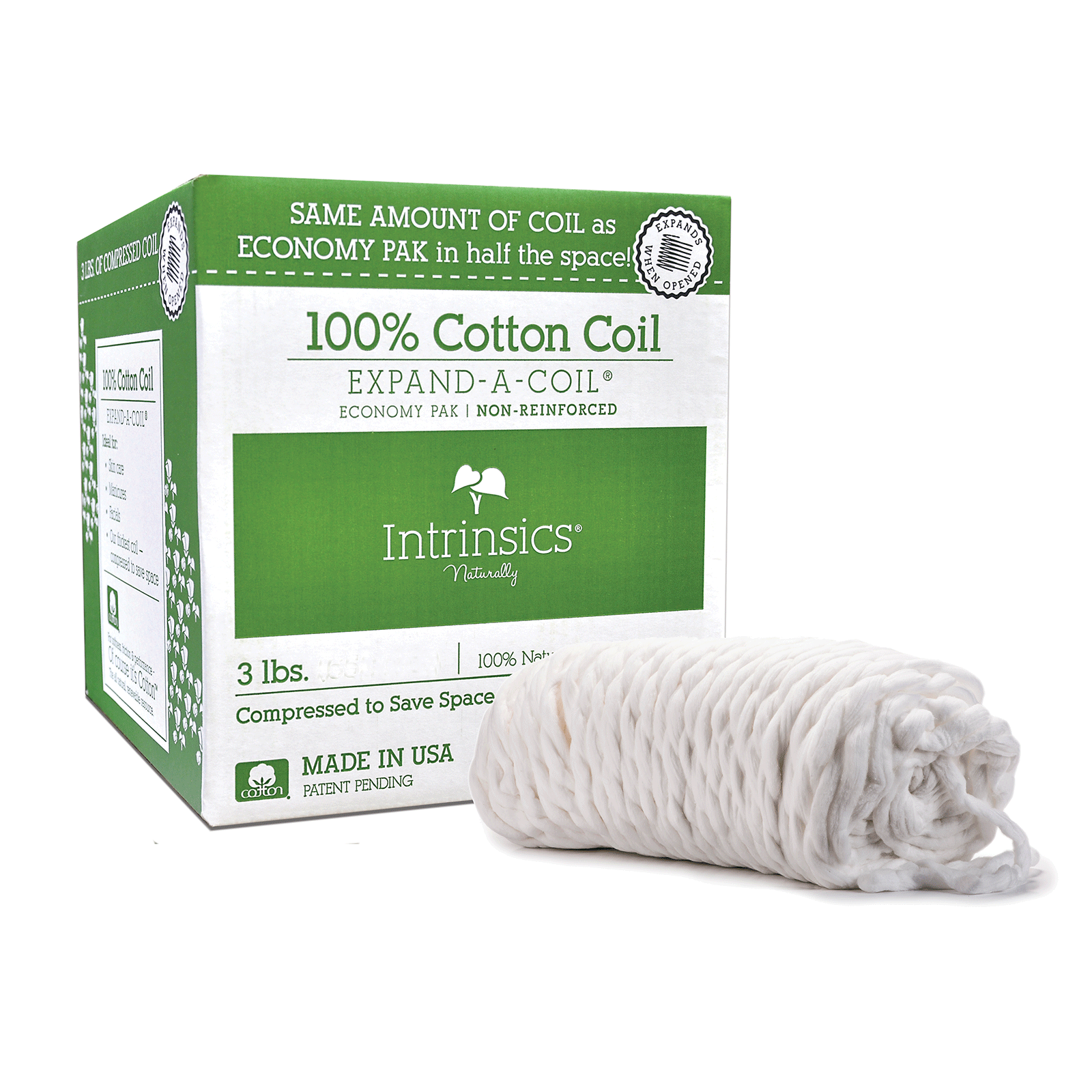 ExpandACoil Cotton Coil NonReinforced, 3 lbs. Intrinsics CosmoProf