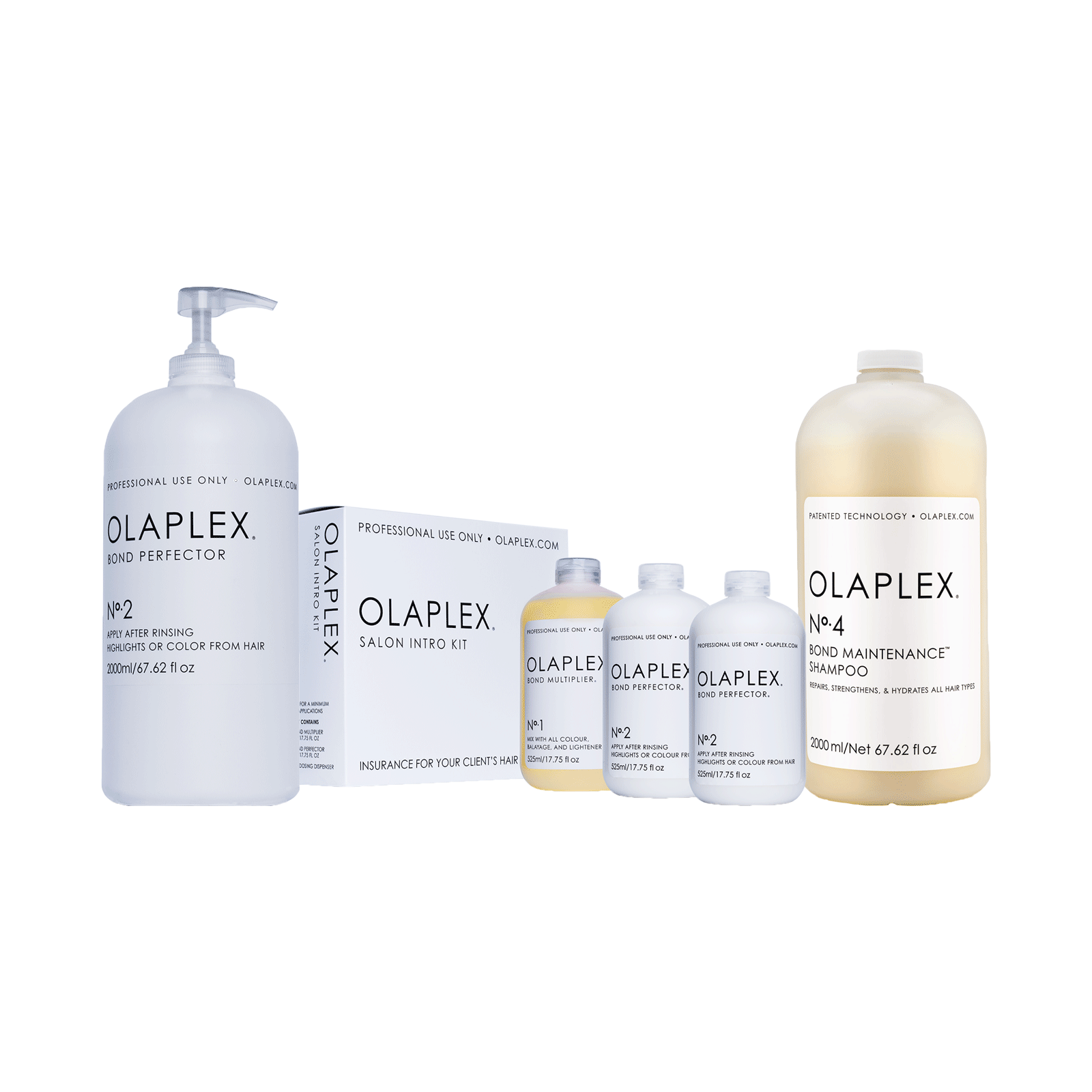 Olaplex No 4 Shampoo, No 2 Bond Perfector, Large Salon Kit Olaplex