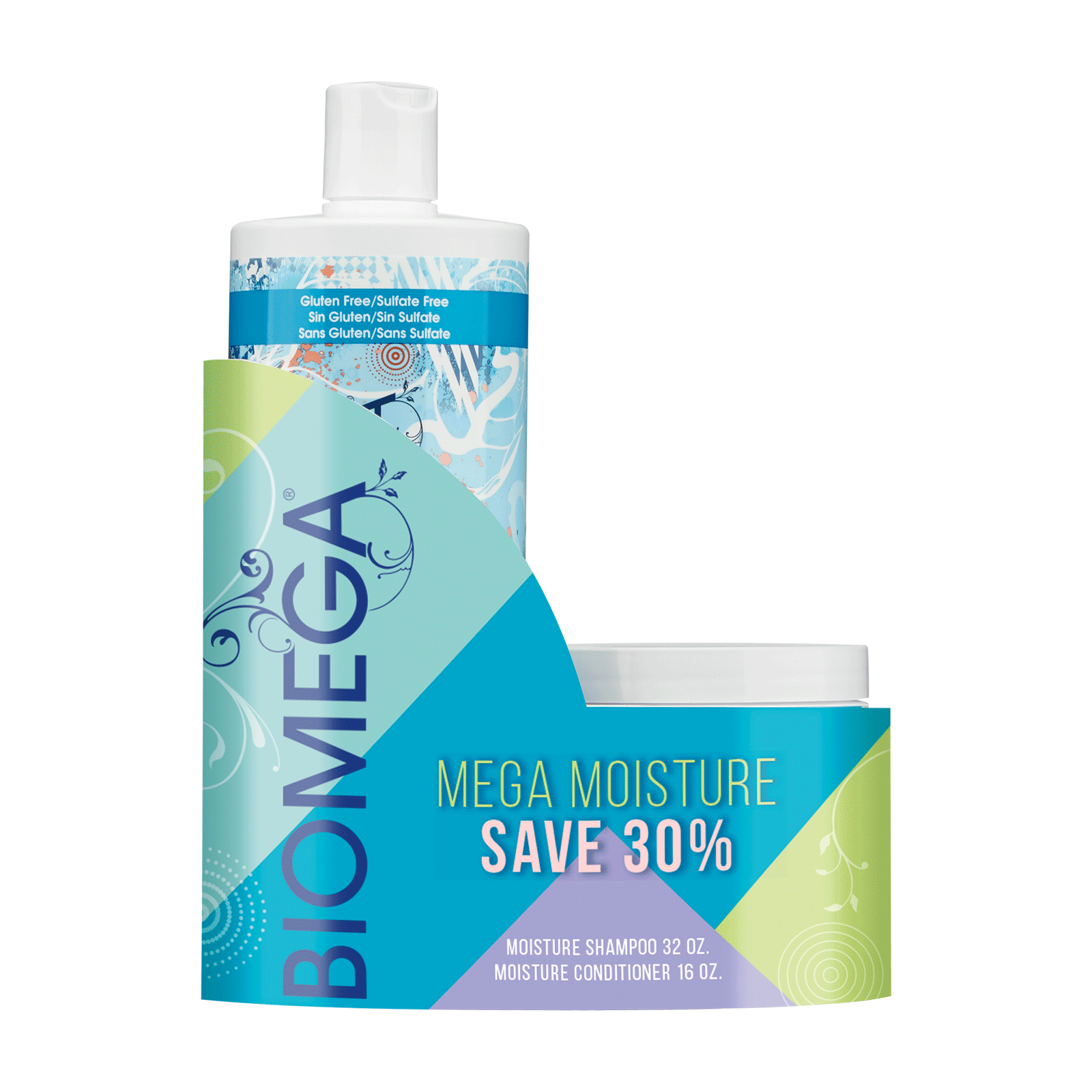 Biomega Moisture Shampoo Conditioner Duo Aquage Cosmoprof