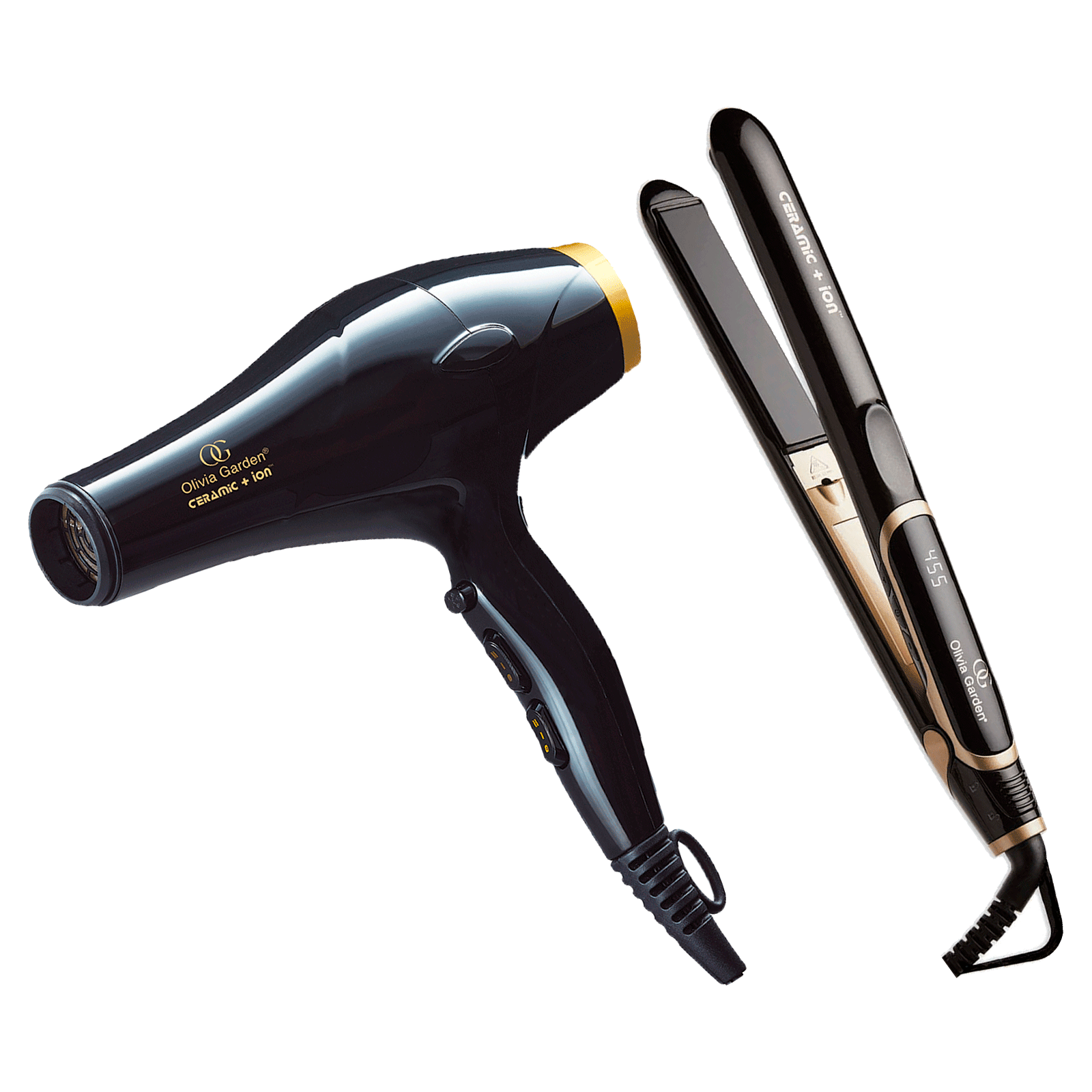 Ceramic+Ion Hair Dryer, Flat Iron Olivia Garden CosmoProf