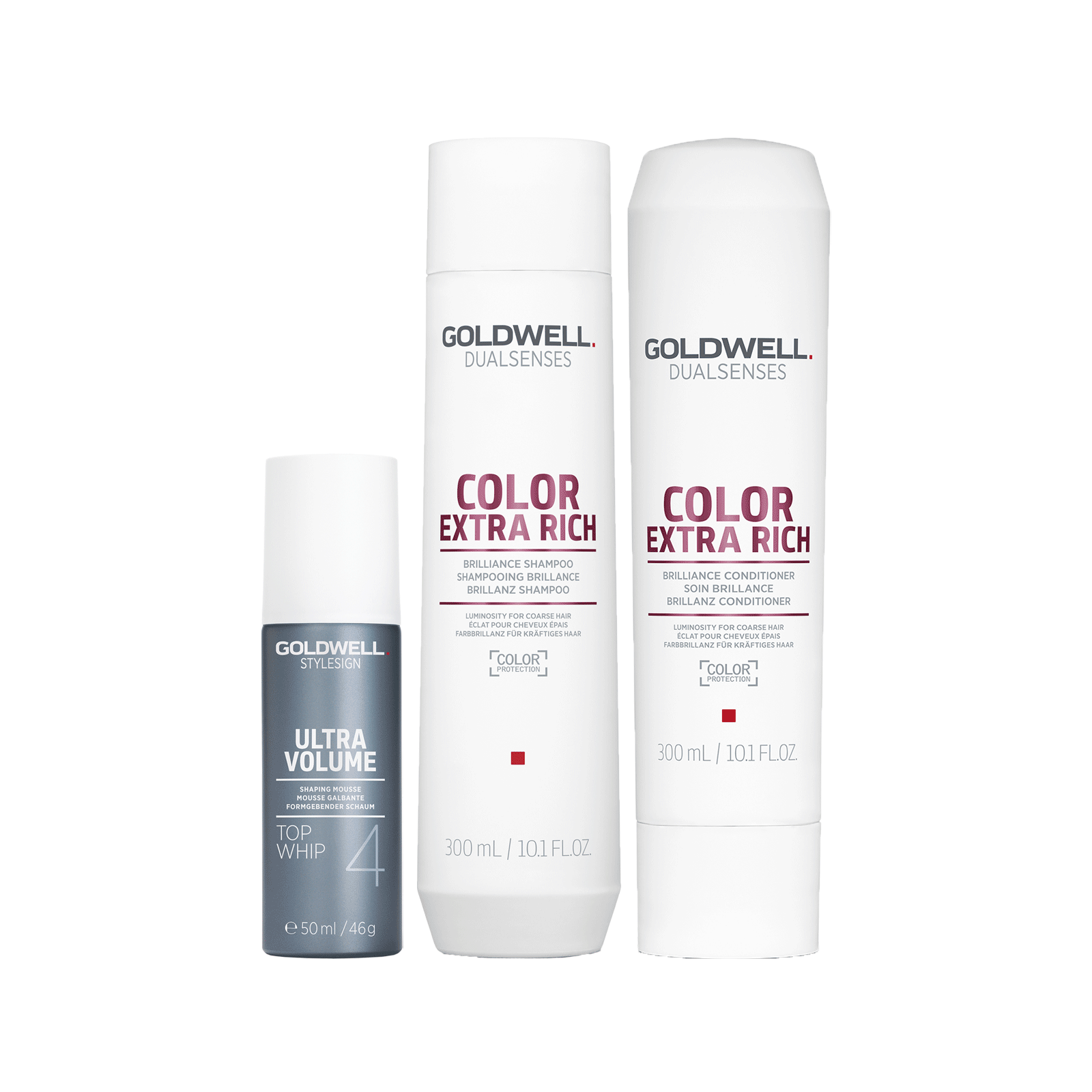 Dualsenses Color Xtra Shampoo Conditioner Top Whip Goldwell