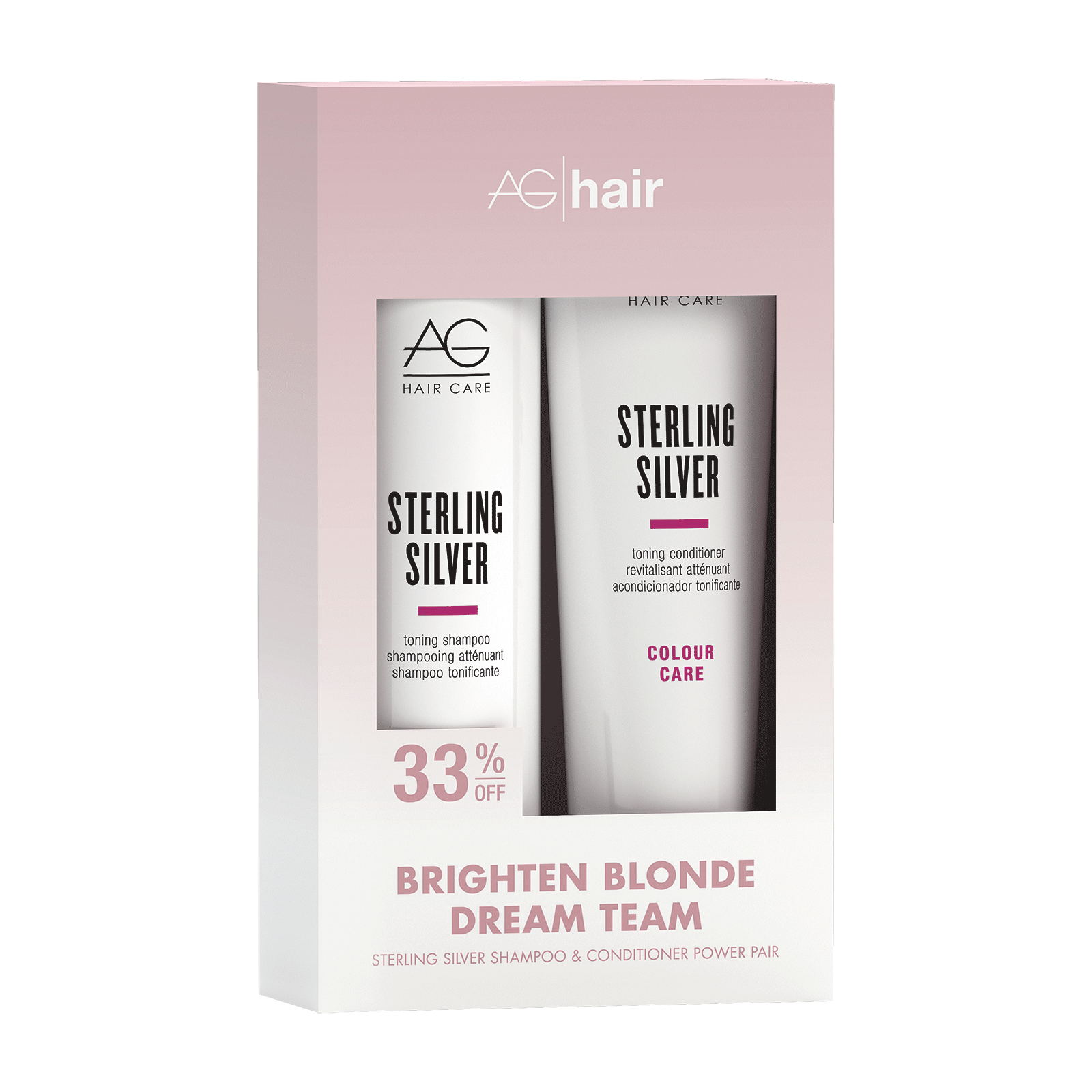 Sterling Silver Shampoo Conditioner Duo Ag Hair Cosmoprof