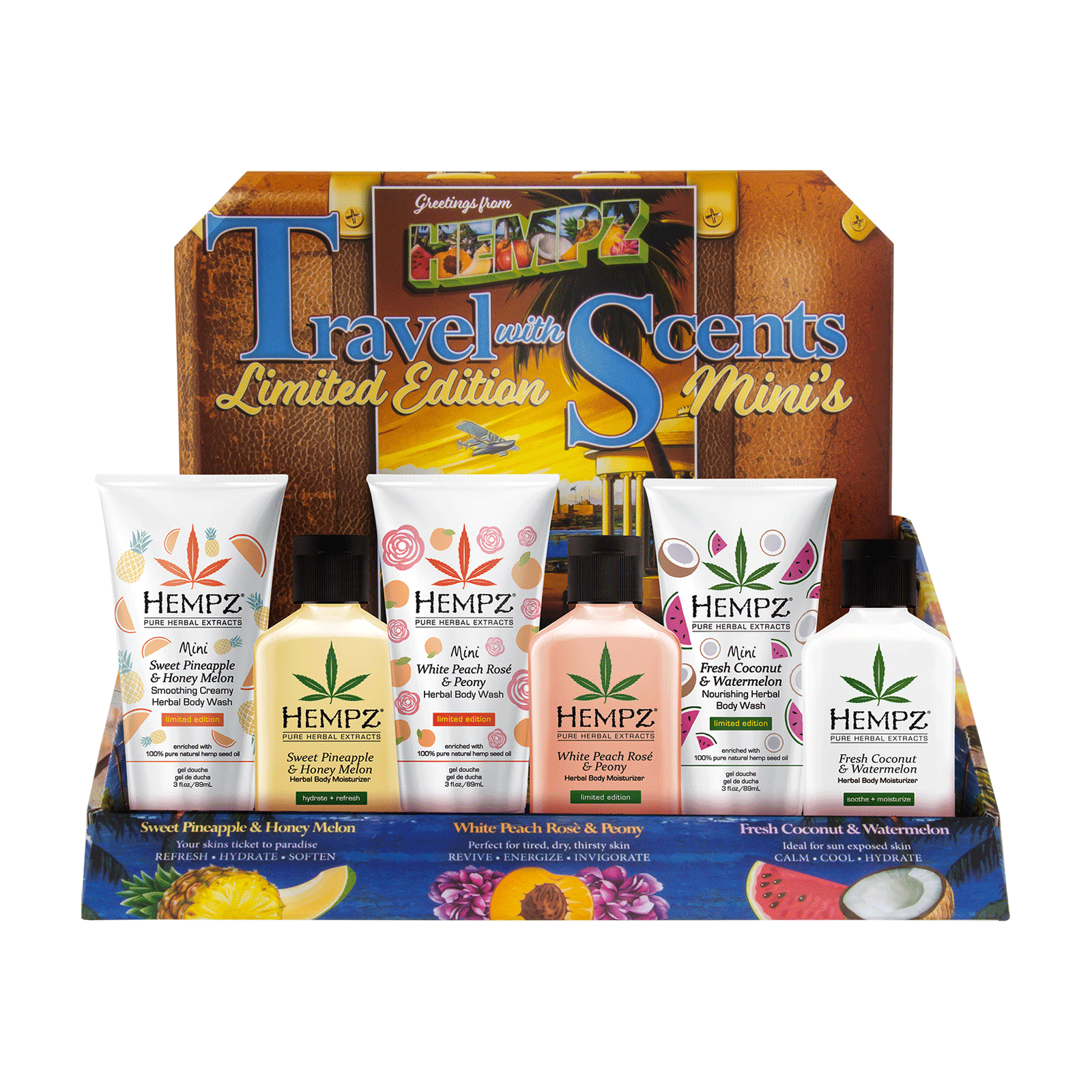 Hempz First Class Travel 20 Count Display Hempz Cosmoprof