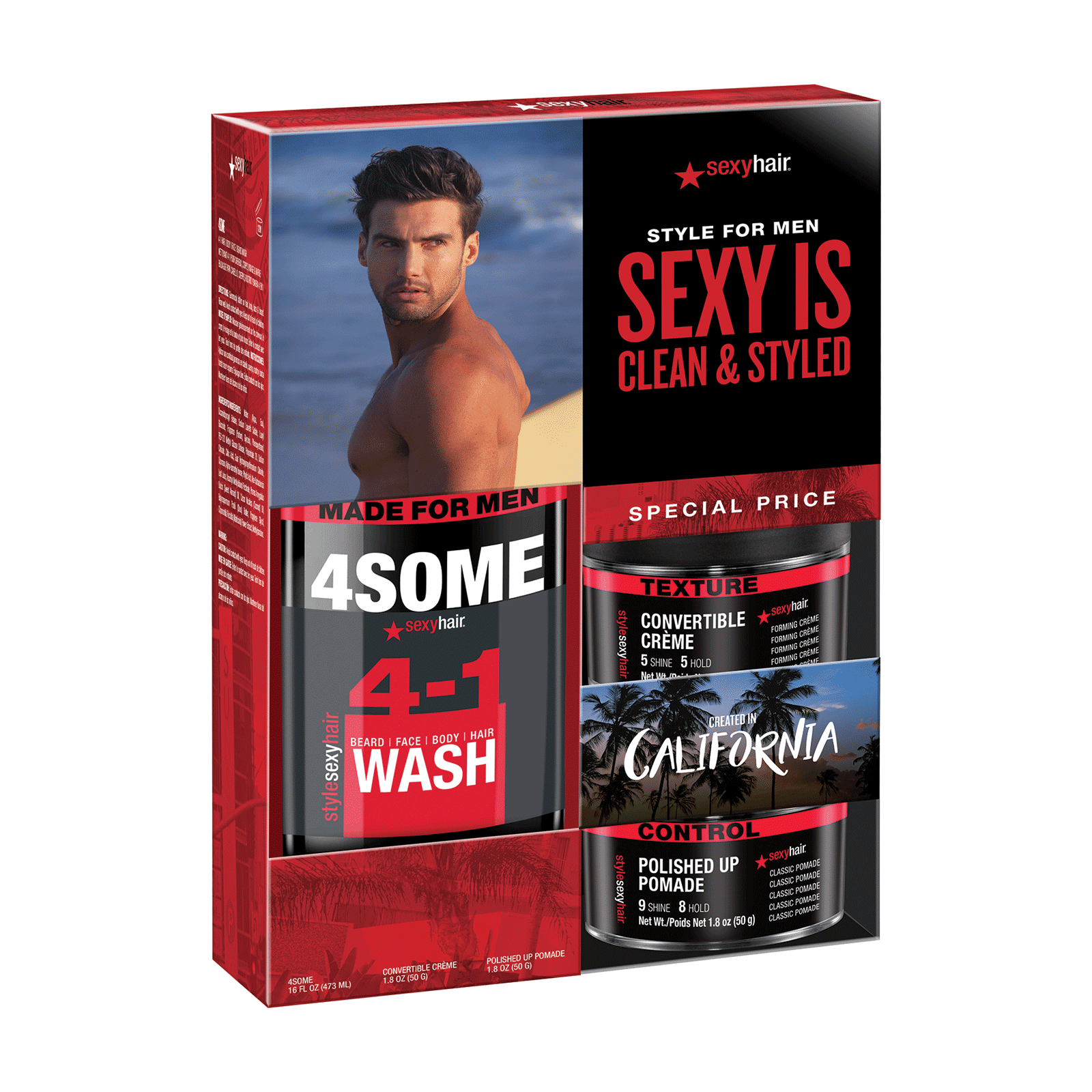 Style Sexy Hair Mens Trial Kit Sexy Hair Concepts Cosmoprof