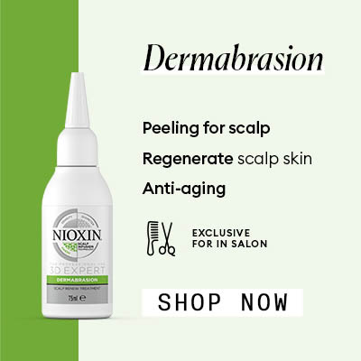 Dermabrasion Peeling for scalp. Regenerate scalp skin. Anti-aging. EXCLUSIVE FOR IN SALON. Click here to shop now!