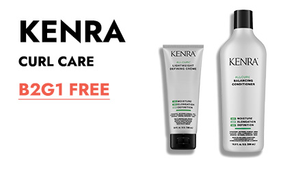 Buy 2 get 1 free on Kenra Curl Care. Click Here to Shop Now.