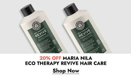 Get 20% off on Maria Nila Eco Therapy Revive hair care. Click Here to Shop Now.