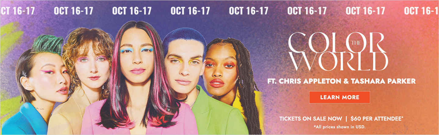 Join hosts Chris Appleton and Tashara Parker on October 16th and 17th for Color The World. See the latest in cosmetology artistry and trends. Tickets on sale now for $60 per attendee Click here to learn more.