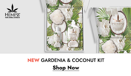New Hempz Gardenia and coconut kit. Click Here to Shop Now.