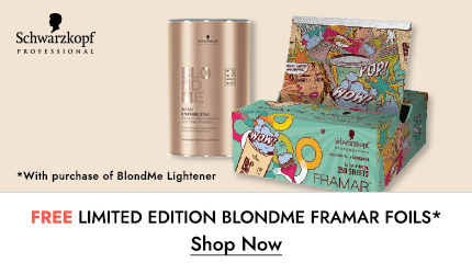 Free Limited Edition Schwarzkopf Blondme Framar Foils with Purchase of BlondMe Lightener! Click Here to Shop Now.