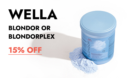 Save 15% on Wella Blondor or blondorplex. Click Here to Shop Now.