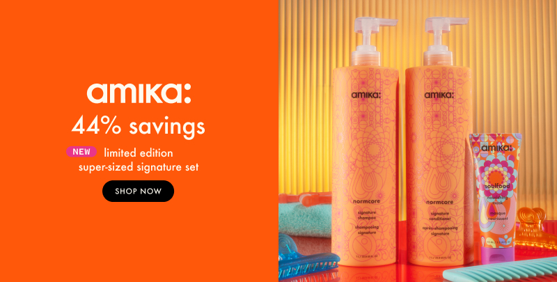 amika: 44% savings on new limited edition super-sized signature set. Click here to shop the amika super-sized set now!