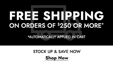 Free shipping on orders of $250 or more! Offer automatically applied in cart. Click here to shop now.