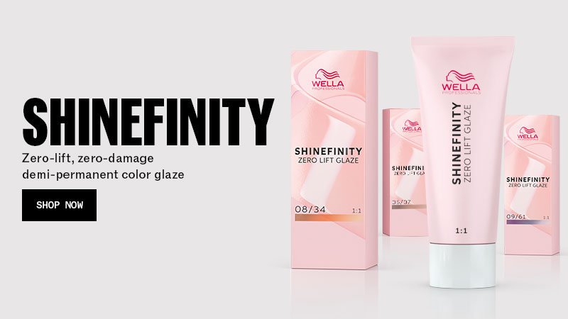 WELLA PROFESSIONALS SHINEFINITY Zero-lift, zero-damage demi-permanent color glaze - SHOP NOW