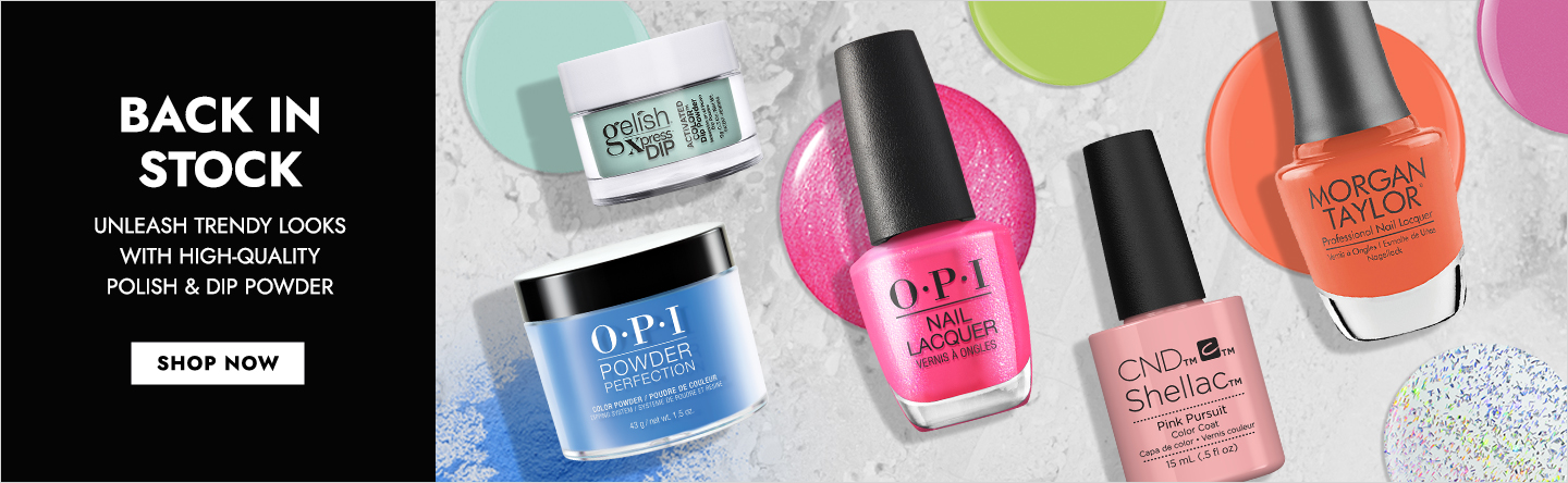 Back In Stock! Trendy looks with high-quality nail polish and dip powder. Click here to shop now!