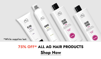 All AG Hair is now 75% off, while supplies last. Click Here to Shop Now.